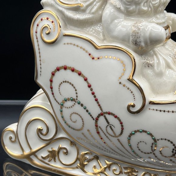 Lenox Dash All The Way Collection Santa Sleigh Christmas Holiday Home Decor - Picture 3 of 16